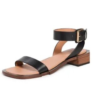 Simkhai - Turner Sculpted Flat Sandal - Black  - Size 38